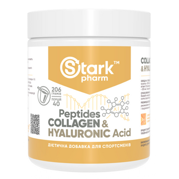 Фото Stark Collagen Peptides & Hyaluronic Acid 206 грамів