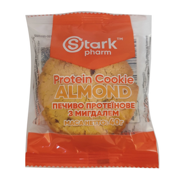 Фото Stark Protein Cookie Almond 40 грамів, 1 печиво в упаковці