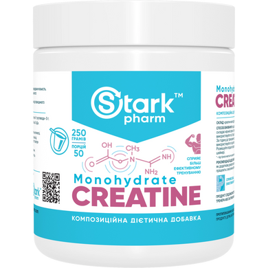 Фото Stark Creatine Monohydrate Powder, 250 g, 500 g, 1000 g, Stark Pharm, (Креатин моногідрат Старк Фарм)