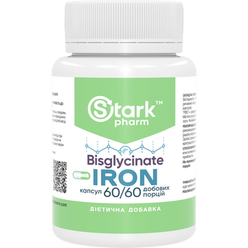 Фото Stark Iron Bisglycinate 36 мг 60 капсул