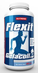 Фото Flexit Gelacoll, Nutrend, 180 капс, 360 капс. Препарат для суглобів і зв'язок