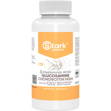 Фото Stark Glucosamine Chondroitin MSM & Hyaluronic Acid 120 капсул