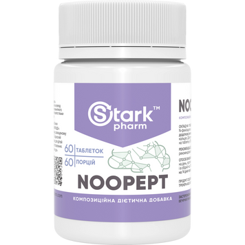 Фото Stark Noopept 20 мг 60 таблеток