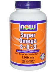Фото Super Omega 3 - 6 - 9, Now Foods, 100 капс.  